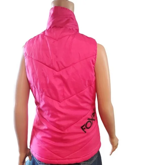 Fox | Jackets & Coats | Fox Racing Womens Reversible Puffer Vest Pink ...